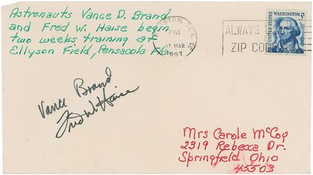 Lot #396 Edward Givens and Group 5 Astronauts: Rare collection of 1967 covers, including Givens and three moonwalkers - Image 4