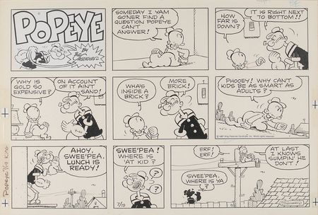 Lot #467 Bud Sagendorf Original Comic Art - Image 1