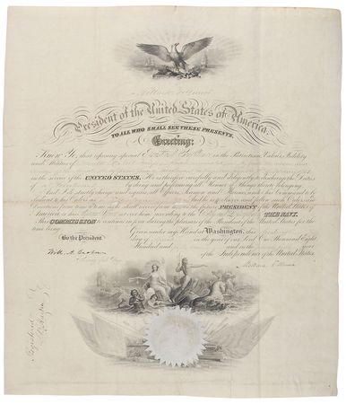 Lot #17 Millard Fillmore: Scarce military