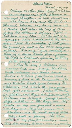 Lot #487 Zane Grey Handwritten Manuscript - Image 1