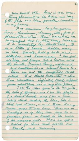 Lot #487 Zane Grey Handwritten Manuscript - Image 2