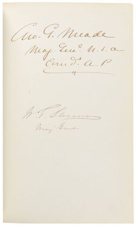 Lot #22 Abraham Lincoln, U. S. Grant, and George Custer: Amazing Civil War autograph album, with Lincoln, Custer, Grant, and Sherman - Image 4