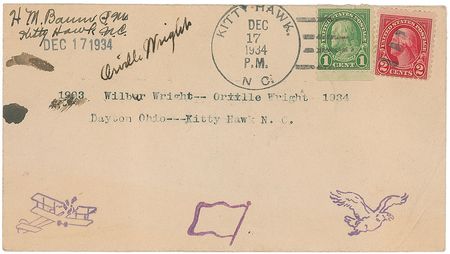 Lot #387 Orville Wright Cover - Image 1