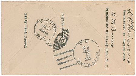 Lot #387 Orville Wright Cover - Image 2