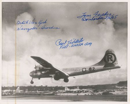 Lot #357 Enola Gay Signed Photograph - Image 1
