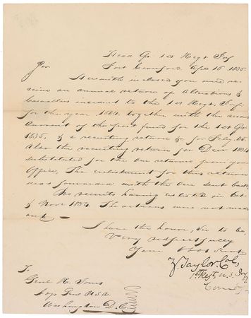 Lot #16 Zachary Taylor Signed Letter