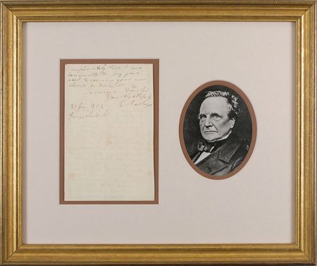 Lot #104 Charles Babbage Signed Letter - Image 1