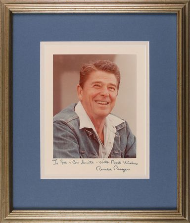 Lot #89 Ronald Reagan Signed Photograph - Image 1