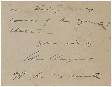 Lot #455 John Singer Sargent Handwritten Letter Signed - Image 2