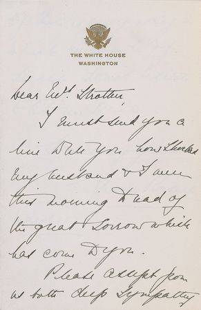 Lot #69 Eleanor Roosevelt Handwritten Letter Signed and Signature - Image 1