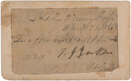 Lot #308 Thomas J. ?Stonewall? Jackson: ?Stonewall? forwards an order two weeks before his death on the battlefield - Image 1