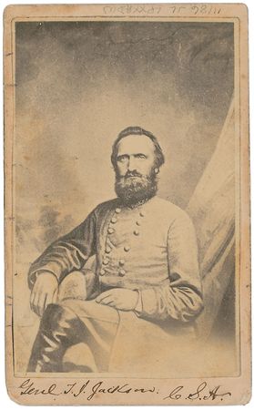 Lot #308 Thomas J. ?Stonewall? Jackson: ?Stonewall? forwards an order two weeks before his death on the battlefield - Image 2