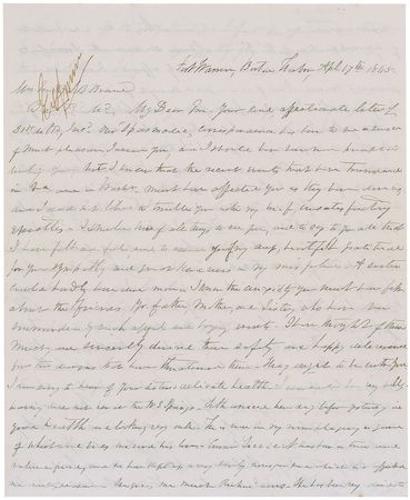 Lot #310 Edward Johnson: ?He had no aid or sympathy from honorable men of the South?They are not assassins and not the allies of assassins? - Image 1