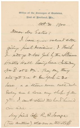 Lot #293 Joshua Lawrence Chamberlain Handwritten Letter Signed - Image 1
