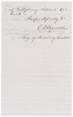 Lot #301 Gettysburg Handwritten Letter Signed - Image 3