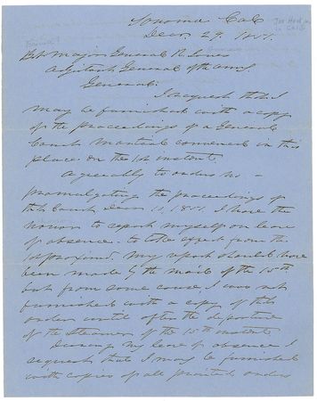 Lot #305 Joseph Hooker Handwritten Letter Signed - Image 1