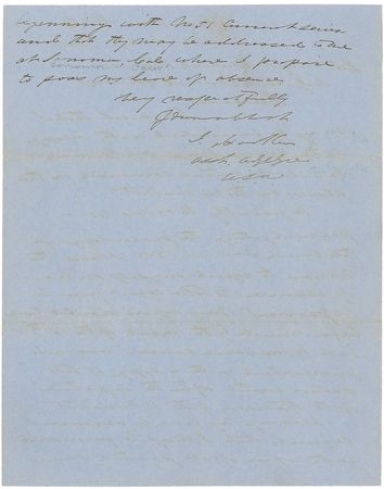 Lot #305 Joseph Hooker Handwritten Letter Signed - Image 2