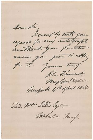 Lot #361 John C. Fremont Handwritten Letter Signed - Image 1