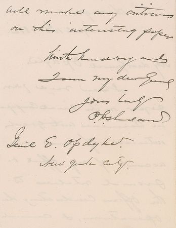 Lot #378 Philip H. Sheridan Handwritten Letter Signed - Image 2