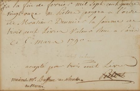 Lot #129 Countess Marie du Barry Signed Document - Image 1