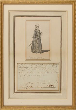 Lot #129 Countess Marie du Barry Signed Document - Image 2