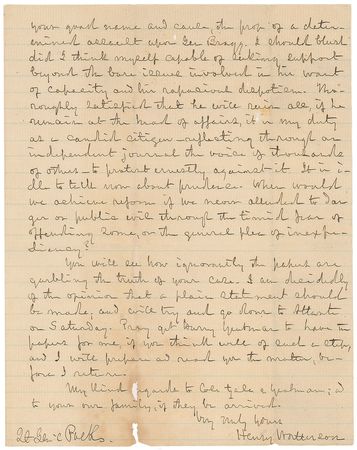 Lot #381 Henry Watterson - Image 2