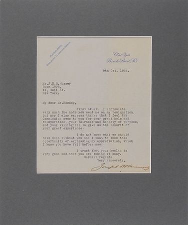 Lot #261 Joseph P. Kennedy Typed Letter Signed - Image 2