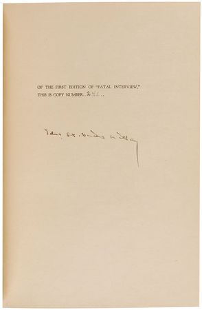 Lot #543 Edna St. Vincent Millay - Image 1