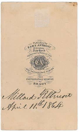 Lot #18 Millard Fillmore: Outstandingly rare twice-signed portrait - Image 2
