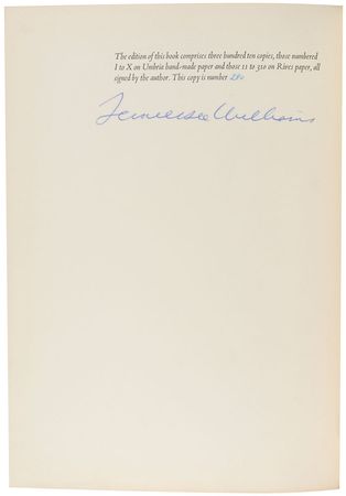 Lot #558 Tennessee Williams Book - Image 1