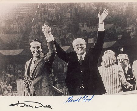 Lot #86 Gerald Ford and Bob Dole Signed Photograph - Image 2