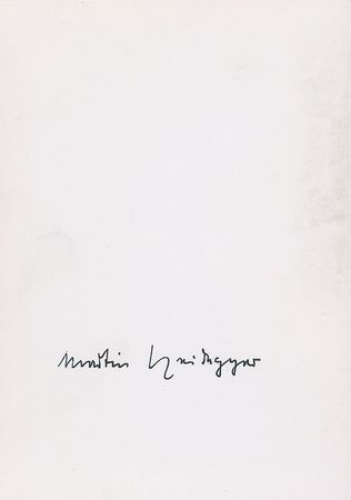 Lot #165 Martin Heidegger Signed Photograph - Image 1