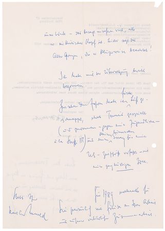 Lot #163 Friedrich Hayek: Scarce letters from the important economist - Image 3