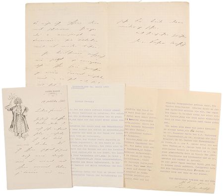 Lot #501 Leopold Sacher-Masoch Letters - Image 1