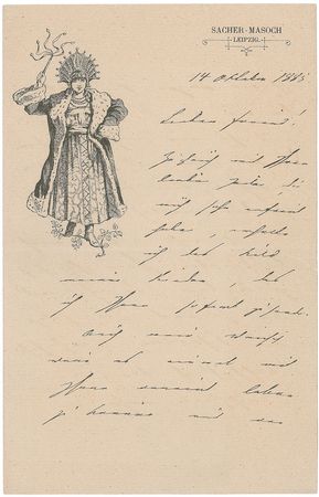Lot #501 Leopold Sacher-Masoch Letters - Image 2