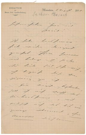 Lot #501 Leopold Sacher-Masoch Letters - Image 5