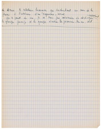 Lot #505 Jean-Paul Sartre Handwritten Manuscript - Image 2