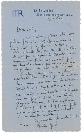 Lot #585 Maurice Ravel: Shortly after the premiere of Bolero - Image 1