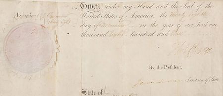 Lot #4 Thomas Jefferson and James Madison: The