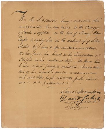 Lot #131 Declaration of Independence: George Clymer Signed Document - Image 1