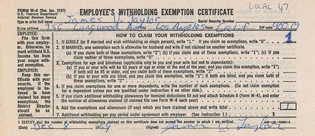 Lot #704 James Taylor and Carole King Signed Documents - Image 1
