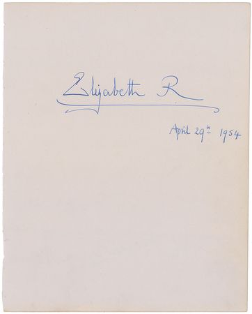 Lot #112 British Royalty Signature - Image 2