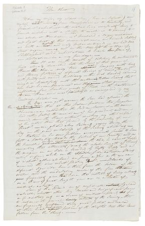 Lot #435 John J. Audubon: Vivid 1831 draft of Audubon’s bird-watching voyage down the Ohio - Image 1