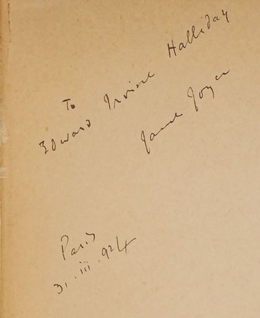 Lot #492 James Joyce: The pinnacle of modern literatureâ??a 1924 presentation copy of Ulysses - Image 1