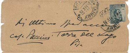Lot #583 Giacomo Puccini Handwritten Letter Signed - Image 2