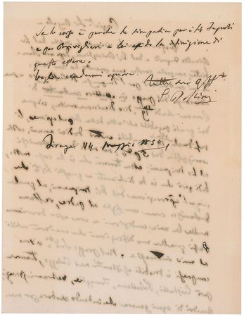 Lot #586 Gioacchino Rossini Handwritten Letter Signed - Image 2