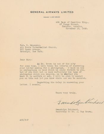 Lot #291 Roy Brown Signed Photograph - Image 3