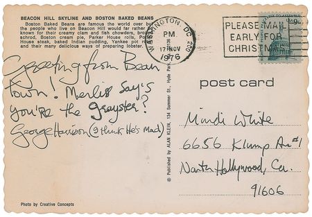 Lot #610 Beatles: George Harrison Handwritten Letter Signed - Image 1