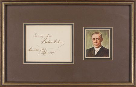 Lot #65 Woodrow Wilson Signature - Image 2
