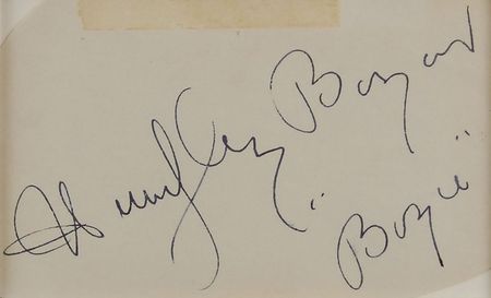 Lot #711 Humphrey Bogart Signature - Image 1